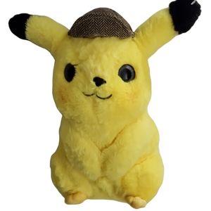 Detective Pikachu Stuffed with plaid hat